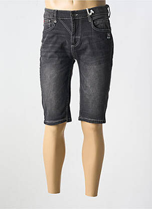 Bermuda tissage denim taille normale noir CHEVIGNON homme