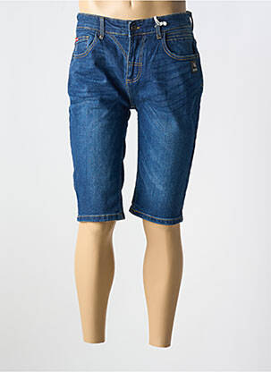 Bermuda tissage denim taille normale bleu CHEVIGNON homme