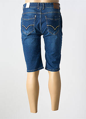 Bermuda tissage denim taille normale bleu CHEVIGNON homme