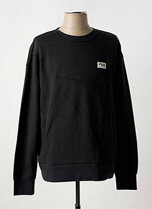 Sweat-shirt stretch manches longues noir FILA homme