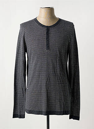 Pull stretch manches longues gris CELIO homme