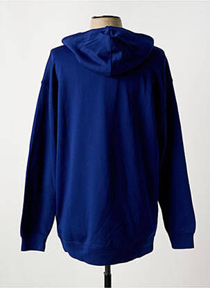Sweat-shirt à capuche broderie manches longues bleu FILA homme