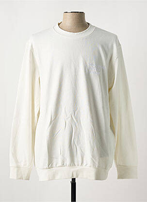 Sweat-shirt broderie manches longues beige CELIO homme
