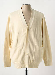 Gilet manches longues col v beige CELIO homme