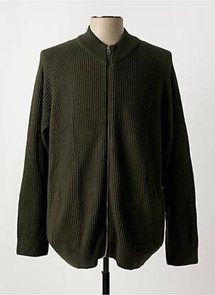 Gilet manches longues manches longues vert JACK & JONES homme