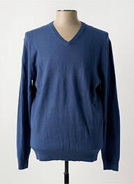 Pull col v manches longues bleu COMPAGNIA DEL CACHEMIRE homme