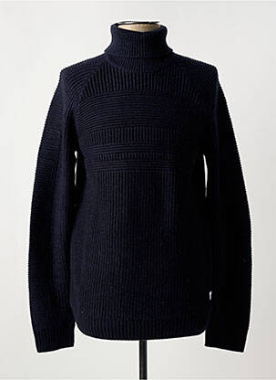 Pull col roulé noir JACK & JONES pour homme