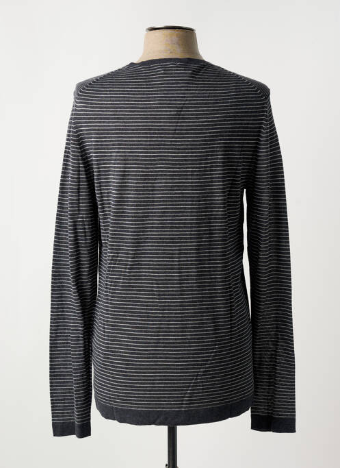 Pull stretch manches longues gris CELIO homme