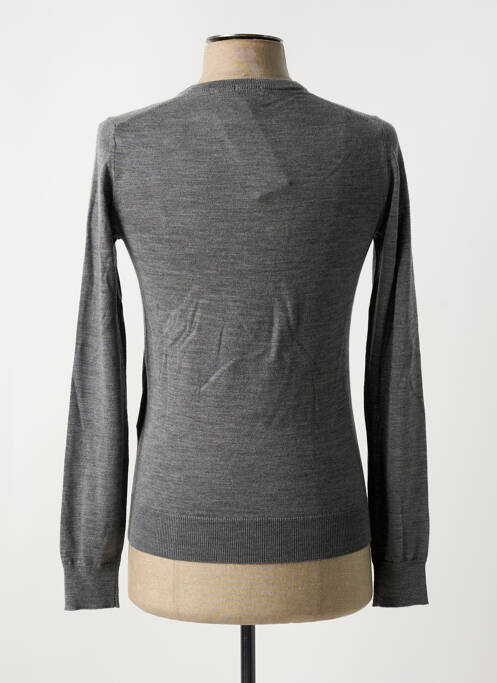 Pull col v manches longues gris CELIO homme