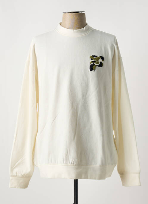 Sweat-shirt beige FILA pour homme