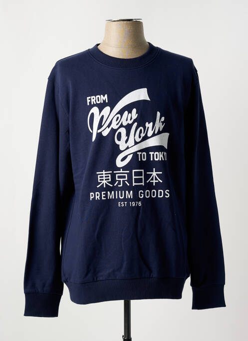 Sweat-shirt bleu CELIO pour homme