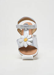 Sandales/Nu pieds argent MOD8 pour fille seconde vue