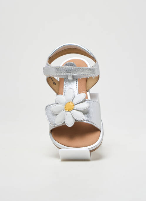 Sandales/Nu pieds argent MOD8 pour fille