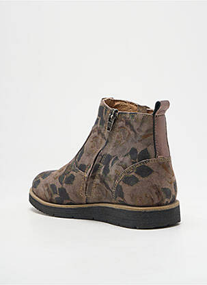 Bottines/boots nubuck bout rond marron NOËL fille