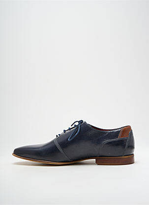Derbies bout pointu talon bas bleu REDSKINS homme