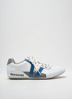 Baskets tissage satiné bout rond blanc REDSKINS homme