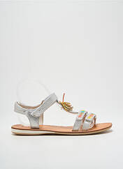 Sandales/Nu pieds argent NOËL pour fille seconde vue