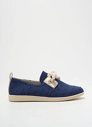 Slip ons fermeture lacets bout rond bleu ARMISTICE fille