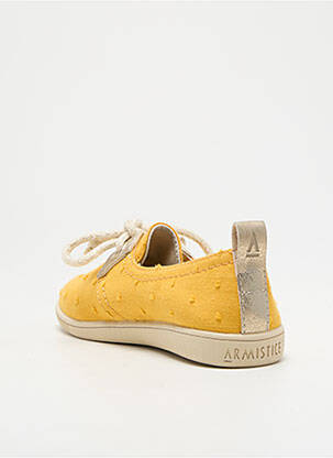 Slip ons fermeture lacets bout rond jaune ARMISTICE fille