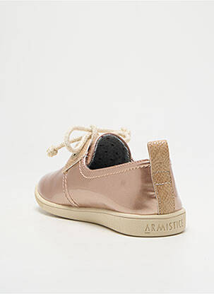 Slip ons fermeture lacets bout rond rose ARMISTICE fille
