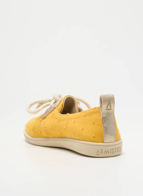 Slip ons jaune ARMISTICE pour fille