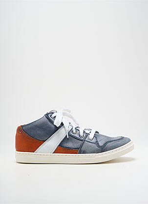 Baskets fermeture zip et lacets orange BELLAMY homme