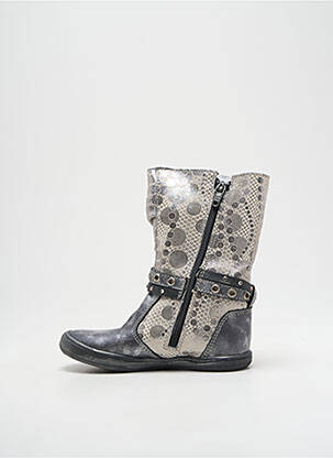 Bottes voute plantaire bout rond argent BELLAMY fille