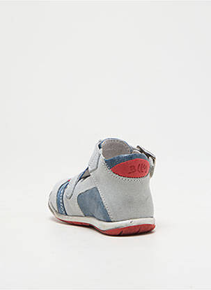 Sandales/nu pieds semelle amovible bout rond gris BELLAMY garçon