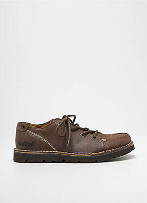 Baskets fermeture lacets bout rond marron KICKERS garçon
