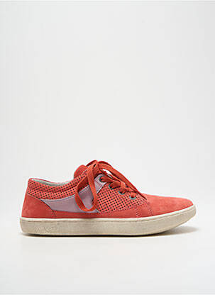 Baskets nubuck bout rond orange KICKERS garcon