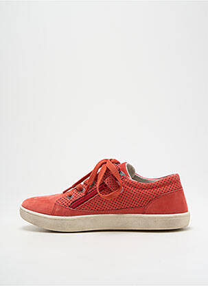 Baskets nubuck bout rond orange KICKERS garçon