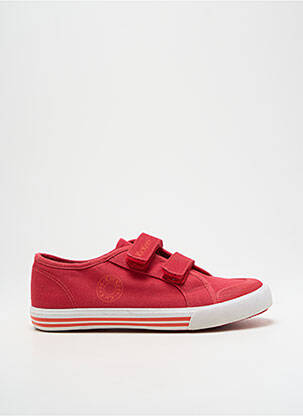 Baskets voute plantaire bout rond rouge KICKERS garcon