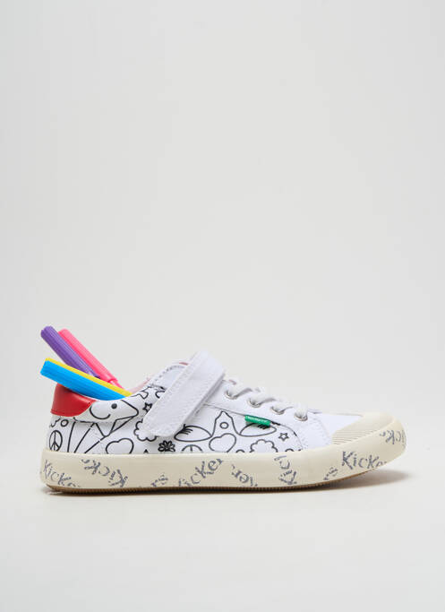 Baskets blanc KICKERS pour enfant