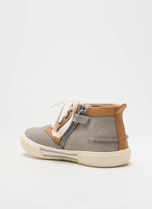 Baskets gris KICKERS pour garçon