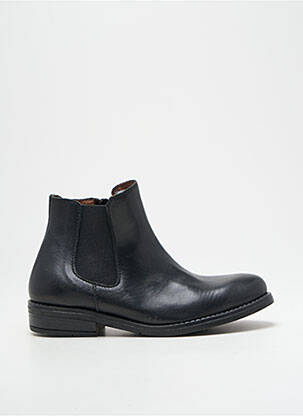 Bottines/boots matière lisse talon bas noir BELLAMY fille