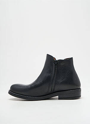 Bottines/boots matière lisse talon bas noir BELLAMY fille