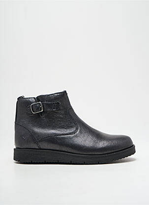 Bottines/boots matière lisse bout rond noir NOËL fille