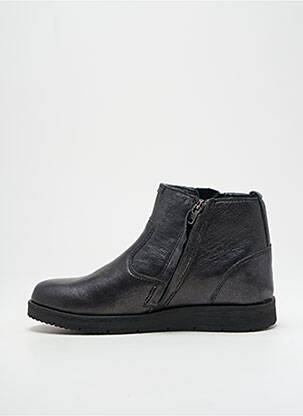 Bottines/boots matière lisse bout rond noir NOËL fille