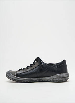 Baskets matière lisse bout rond noir BELLAMY fille