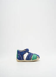 Sandales/nu pieds bout rond bout rond bleu KICKERS garcon