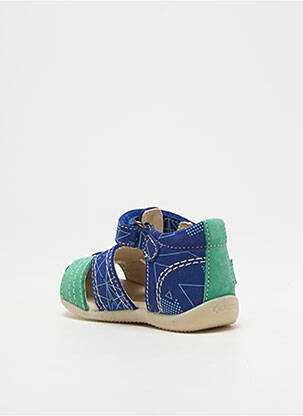 Sandales/nu pieds bout rond bout rond bleu KICKERS garçon