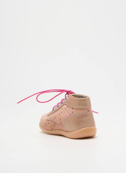 Bottillons beige KICKERS pour fille
