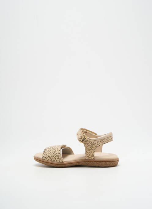 Sandales/Nu pieds beige KICKERS pour fille