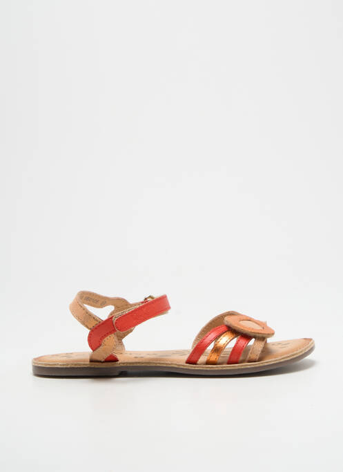 Sandales/Nu pieds orange KICKERS pour fille