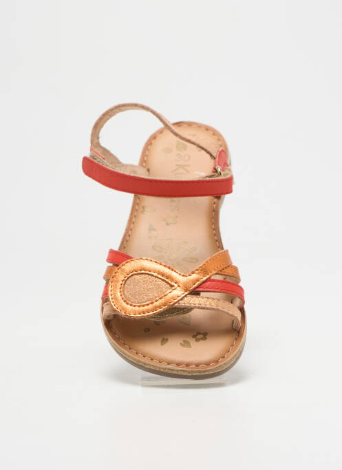 Sandales/Nu pieds orange KICKERS pour fille