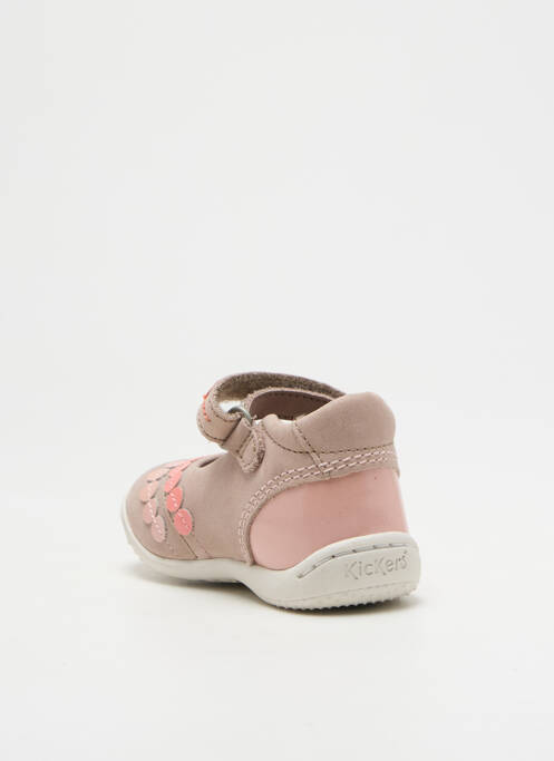 Ballerines rose KICKERS pour fille