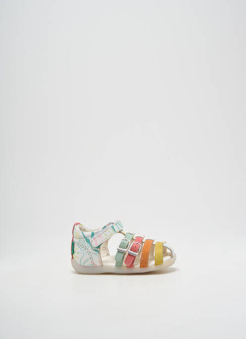Sandales/Nu pieds blanc KICKERS pour fille