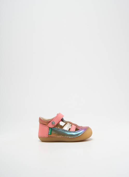 Sandales/Nu pieds rose KICKERS pour fille