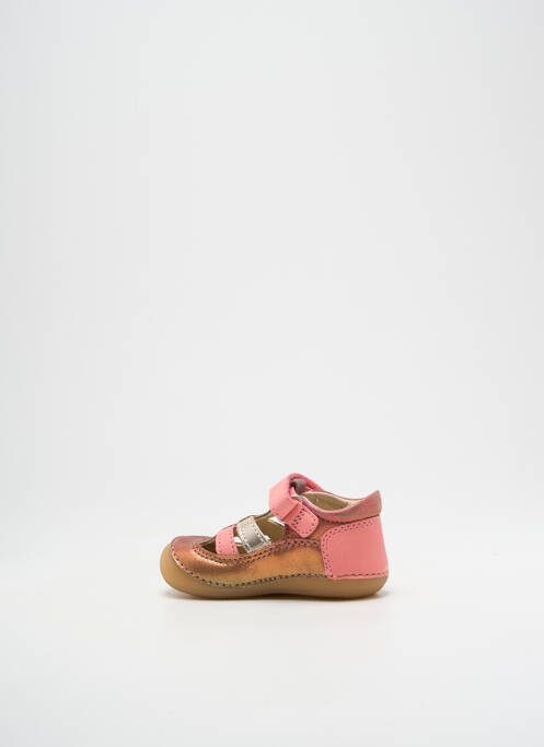 Sandales/Nu pieds rose KICKERS pour fille