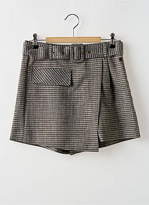 Jupe short taille à pinces noir FREEMAN T.PORTER femme